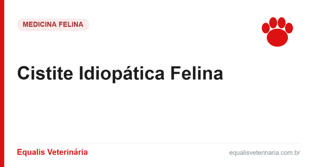 Cistite Idiopática Felina — Equalis Veterinária